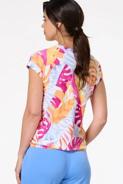 Cato Palm Leaf Top> Athleisure|Tops