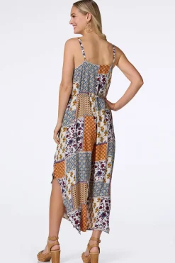 Cato Patchwork Genie Jumpsuit> Dresses