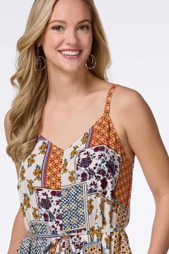 Cato Patchwork Genie Jumpsuit><noscript><img width=
