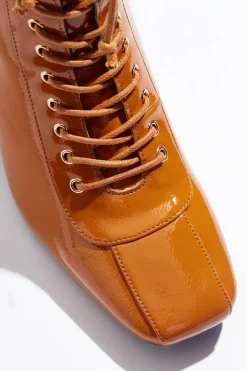 Cato Patent Lace Up Ankle Boots><noscript><img width=