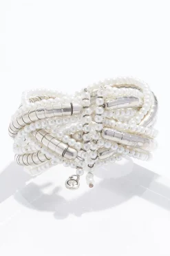 Cato Pearl Braided Cuff Bracelet> Bracelets