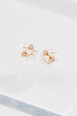 Cato Pearl Cluster Statement Earrings> Social Occasion|Earrings