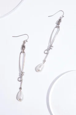 Cato Pearl Dangle Twist Earrings> Social Occasion|Earrings