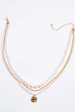 Cato Pearl Delicate Layered Short Necklace> Necklaces