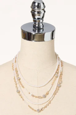 Cato Pearl Layered Mix Necklace Set> Sets|Necklaces