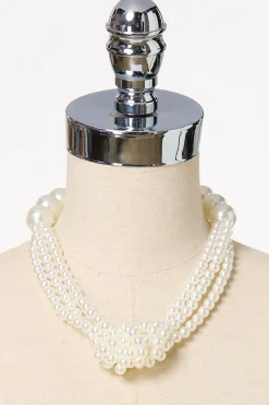 Cato Pearl Knotted Short Necklace> Social Occasion|Necklaces