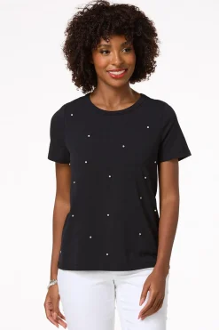 Cato Pearl Rhinestone Tee> Tops