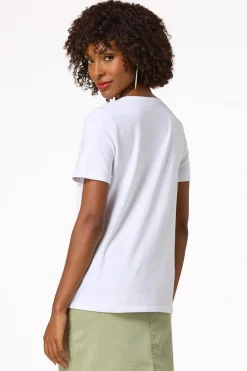 Cato Pearl Rhinestone Tee><noscript><img width=