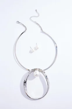 Cato Pearl Statement Wire Necklace Set> Sets|Necklaces