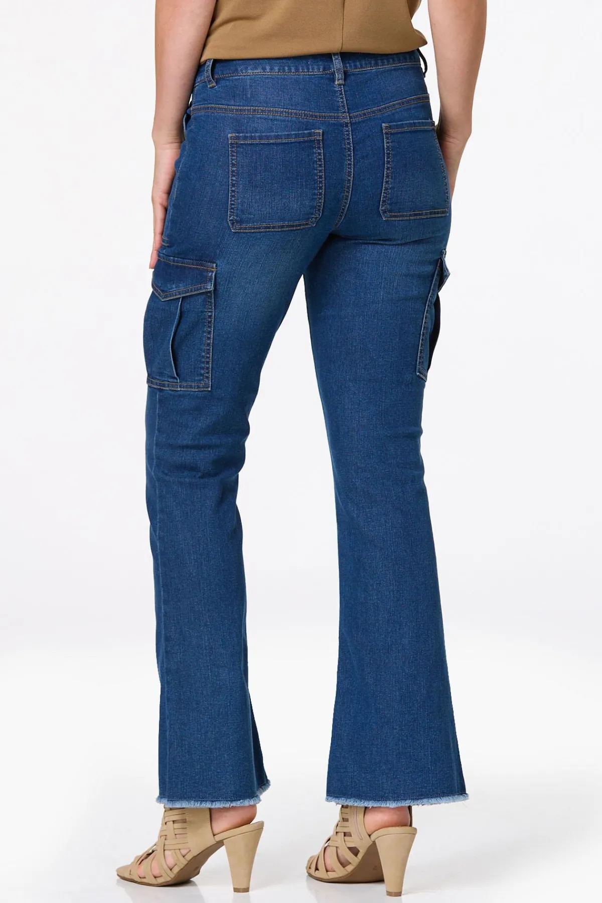 Cato Petite Flare Cargo Jeans> Petites|Jeans