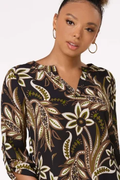 Cato Petite Forest Floral Tunic><noscript><img width=