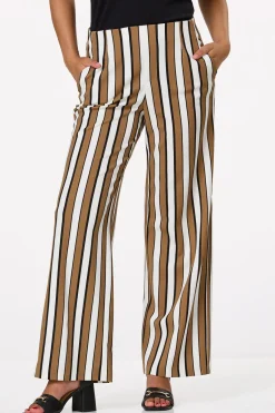 Cato Petite Neutral Stripe Pants> Petites|Pants