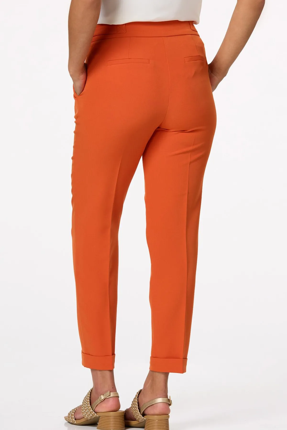 Cato Petite Slim Button Tab Pants> Petites|Pants