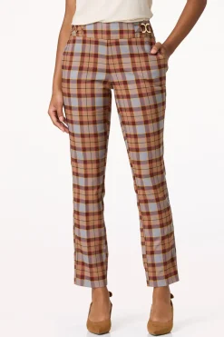 Cato Petite Slim Plaid Pants><noscript><img width=