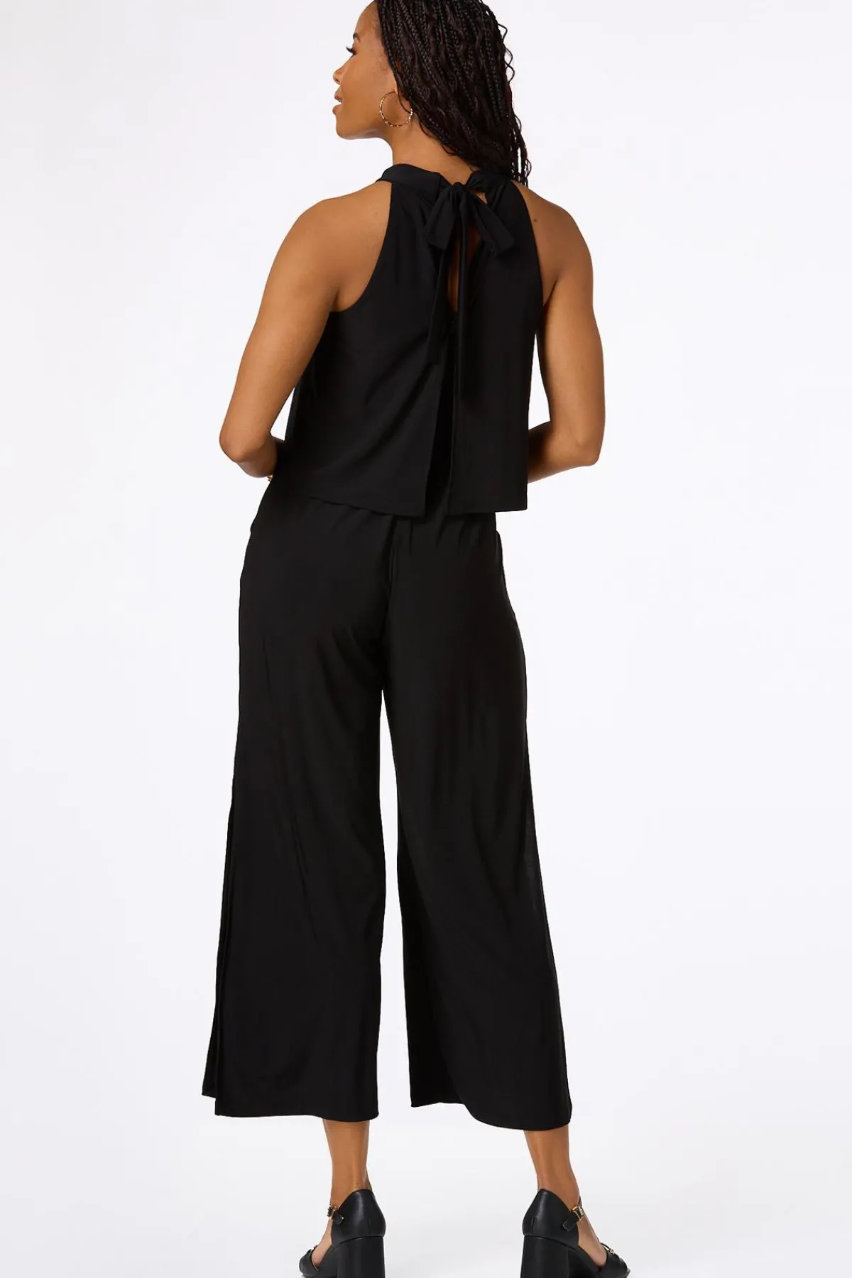 Cato Petite Solid Layered Panel Jumpsuit> Petites|Dresses