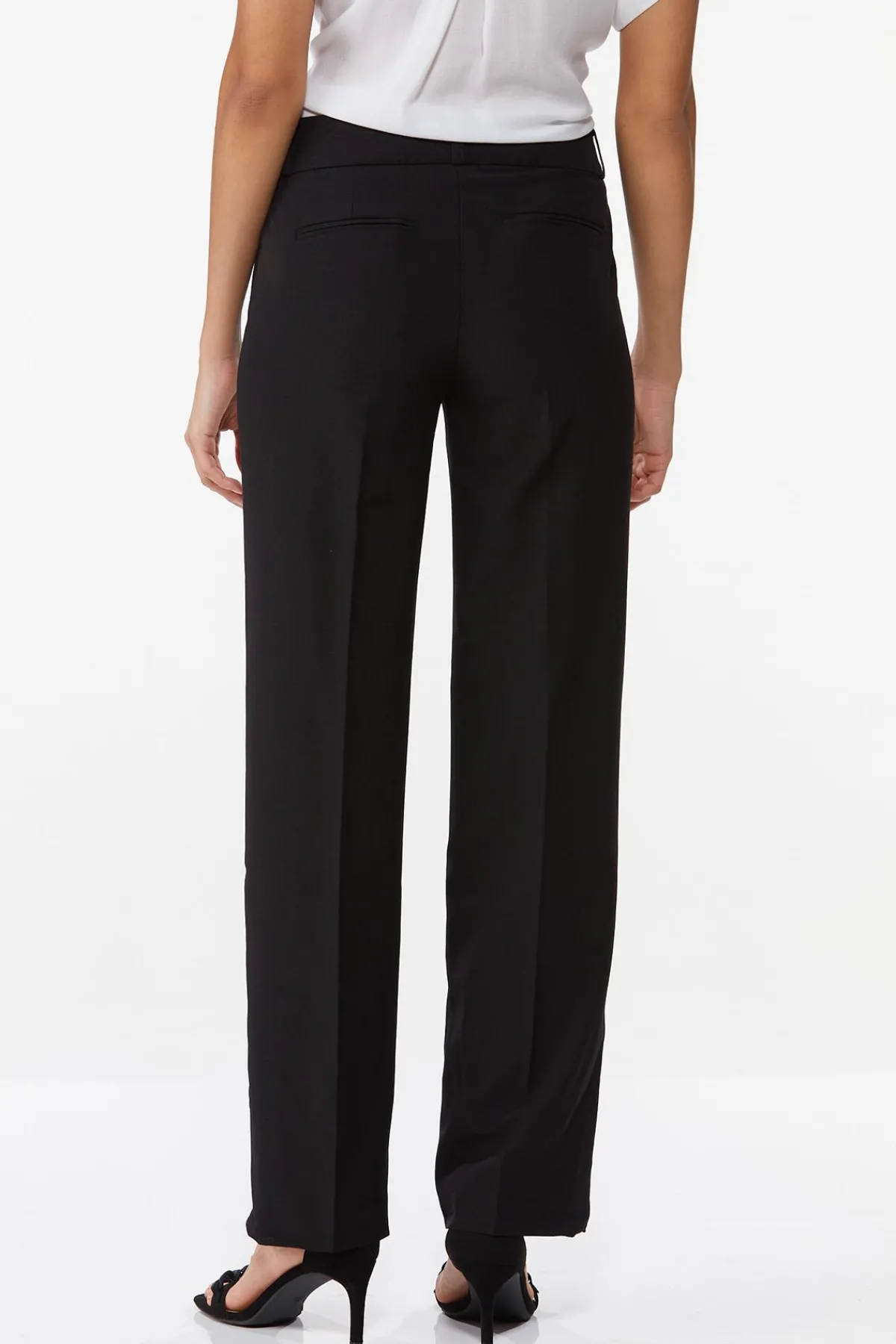 Cato Petite Solid Trouser Pants> Petites|Pants