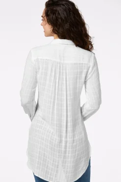 Cato Petite Textured Two Pocket Tunic> Petites|Tops