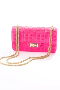 Cato Pink Jelly Chain Crossbody> Handbags