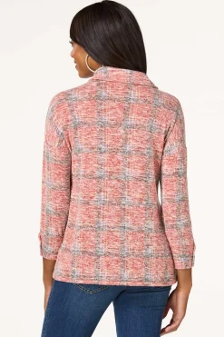 Cato Plaid Collared Shirt> Tops