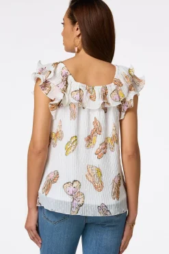 Cato Pleated Butterfly Top> Tops