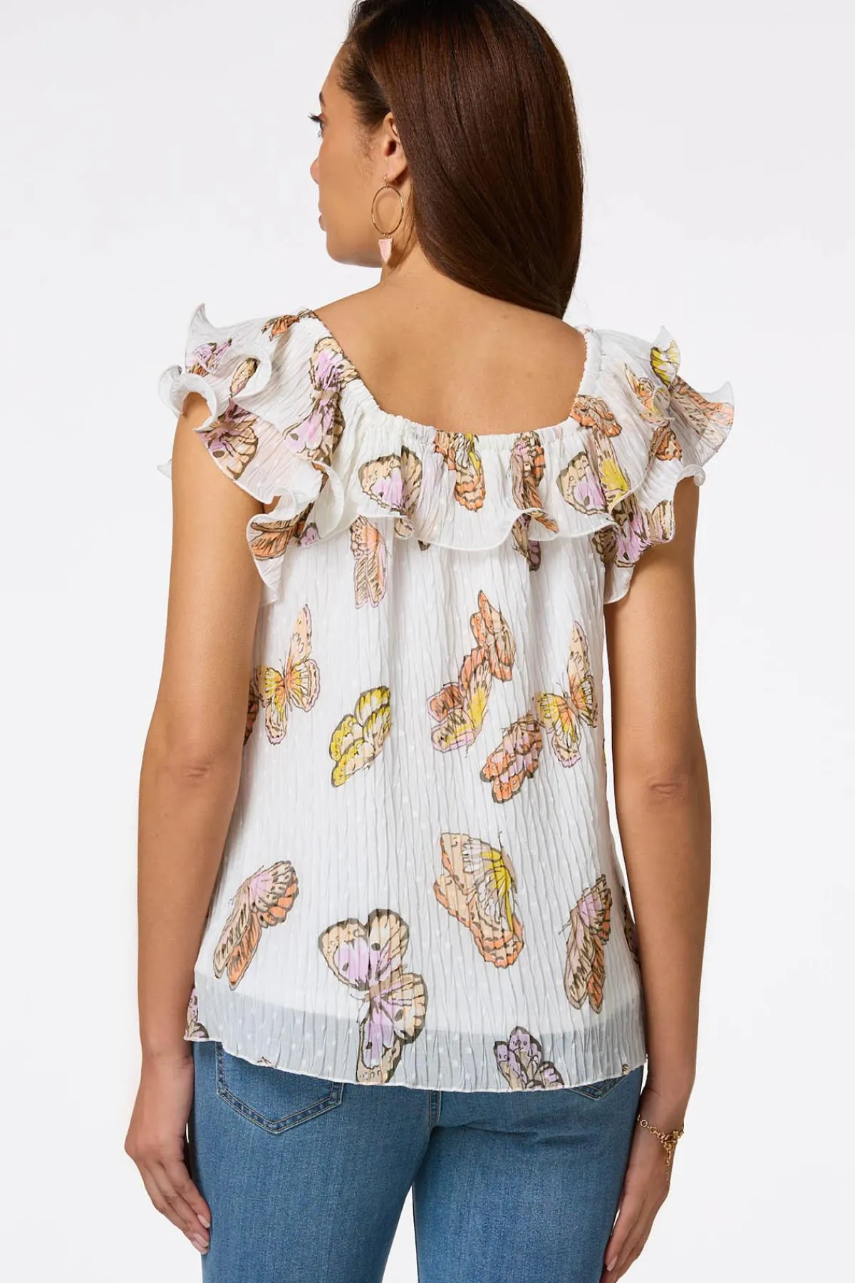 Cato Pleated Butterfly Top> Tops