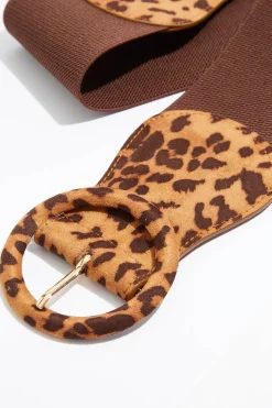 Cato Plus Size Leopard Buckle Stretch Belt><noscript><img width=