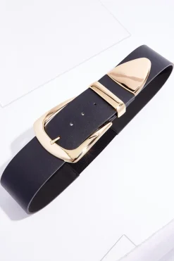 Cato Plus Size Oversized Buckle Black Belt> Belts