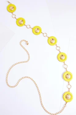 Cato Plus Size Sunflower Chain Belt> Belts