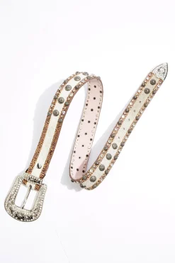 Cato Plus Size Western Stud Faux Fur Belt> Belts