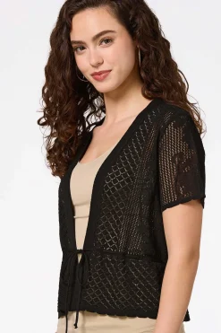 Cato Pointelle Knit Cardigan><noscript><img width=