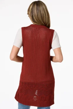 Cato Pointelle Sweater Vest> Sweaters