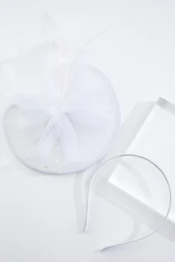 Cato Polka Dot Mesh Bow Fascinator><noscript><img width=