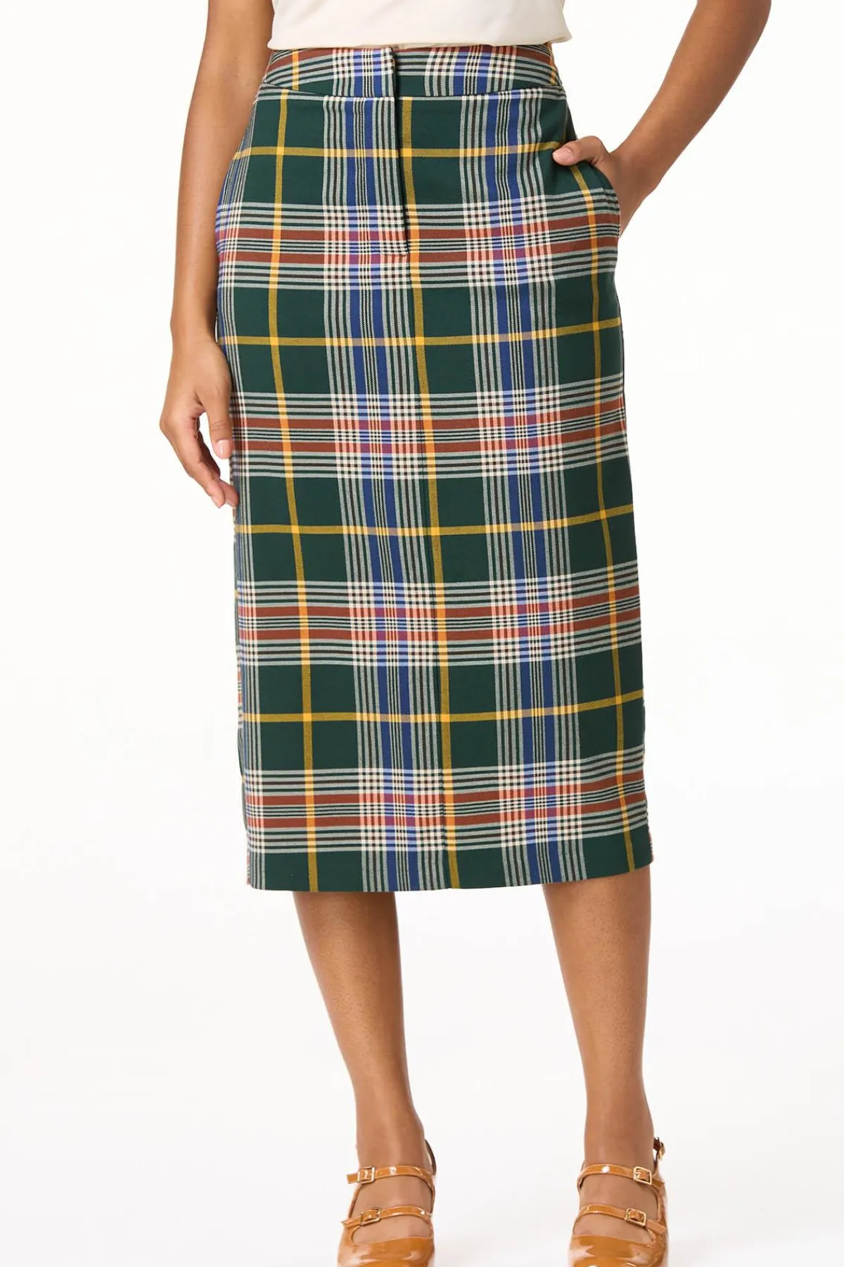 Cato Preppy Plaid Pencil Skirt> Skirts