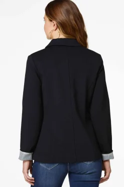Cato Printed Cuff Ponte Blazer> Suiting|Jackets & Vests
