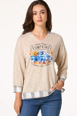 Cato Pumpkin Truck Hooded Top> Tops