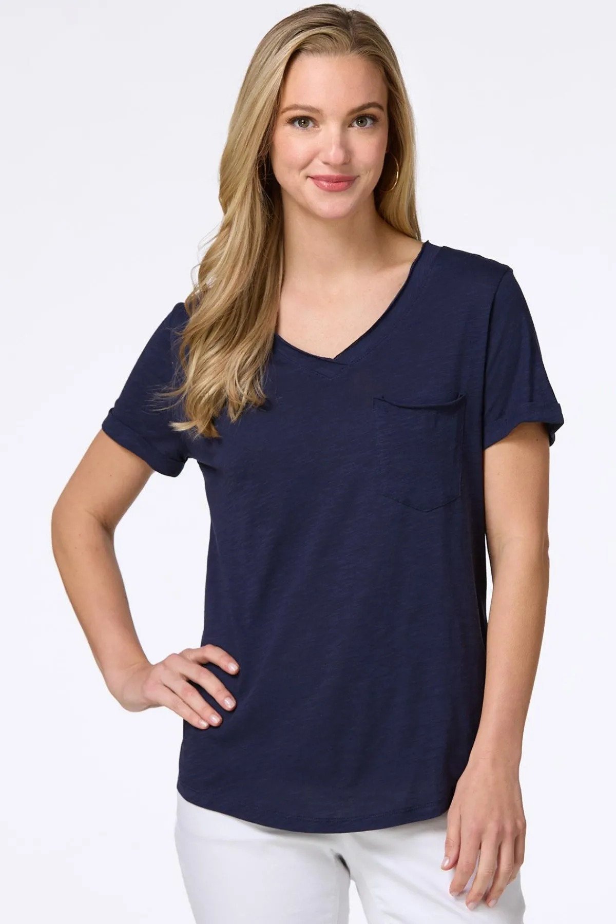 Cato Raw Edge Tee> Tops