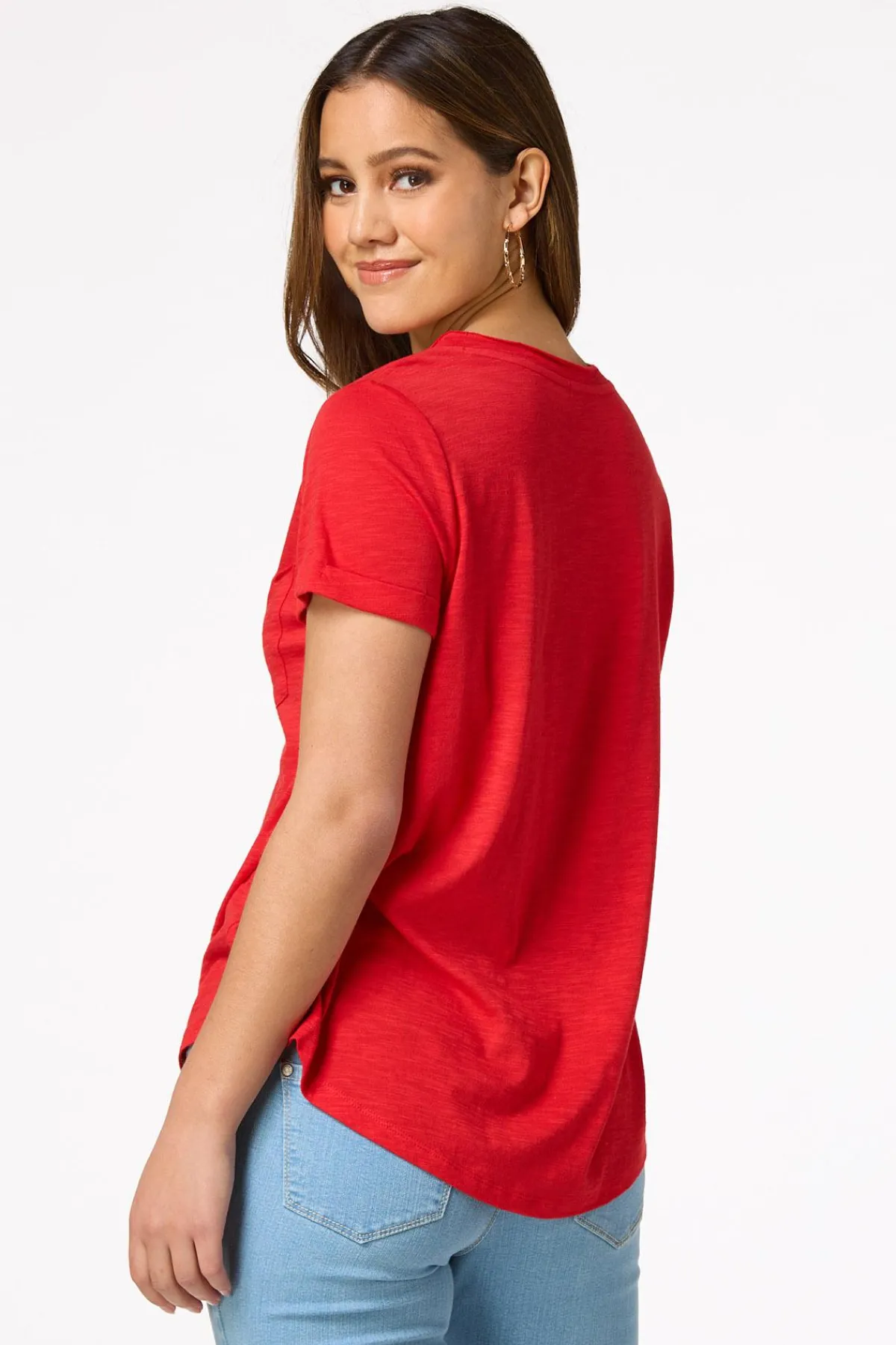 Cato Raw Edge Tee> Tops