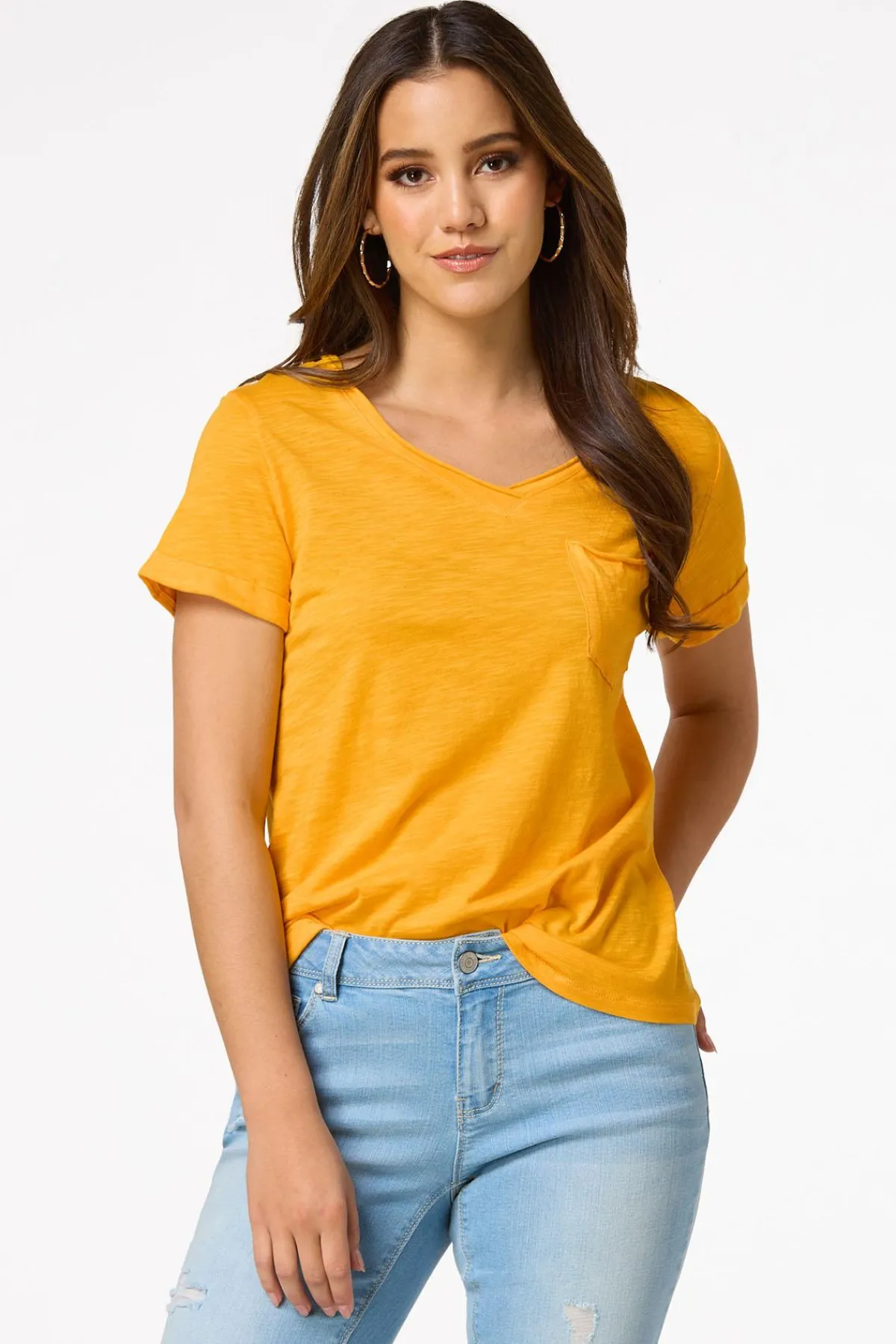 Cato Raw Edge Tee> Tops