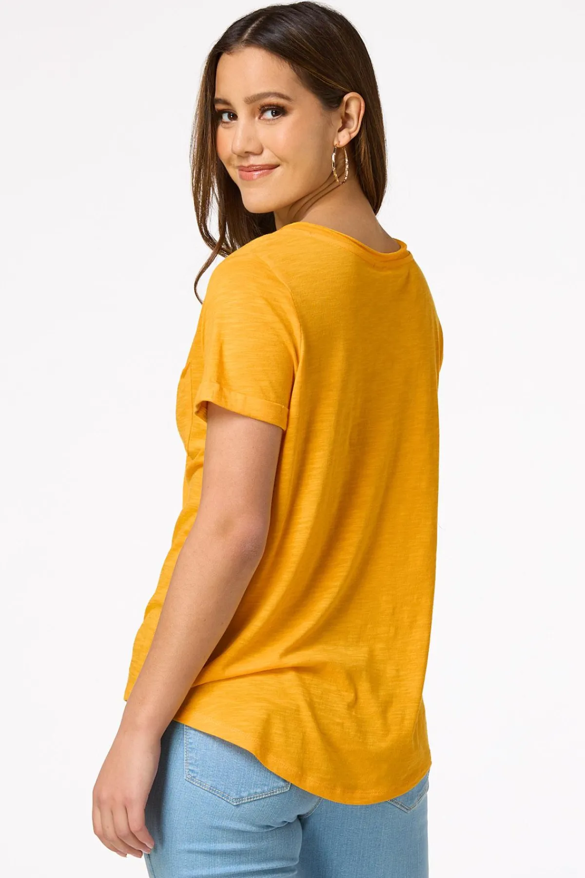 Cato Raw Edge Tee> Tops
