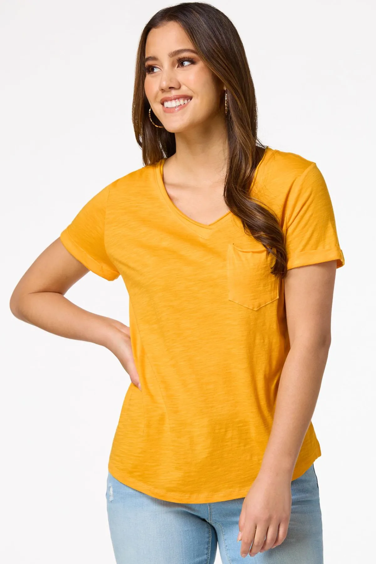 Cato Raw Edge Tee> Tops