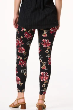 Cato Red Floral Leggings> Pants