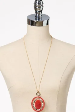 Cato Red Gold Pendant Necklace Set> Sets|Necklaces