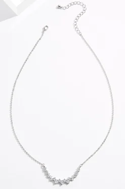 Cato Rhinestone Arch Short Necklace> Necklaces