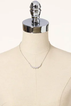 Cato Rhinestone Arch Short Necklace> Necklaces