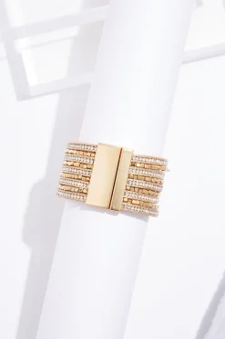 Cato Rhinestone Bead Magnetic Bracelet> Bracelets