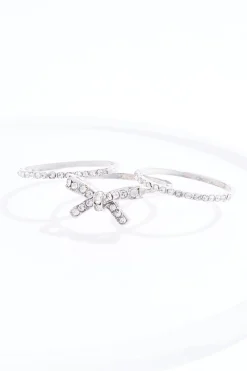 Cato Rhinestone Bow Earring Set> Rings