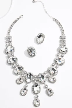 Cato Rhinestone Statement Necklace Set> Sets|Necklaces