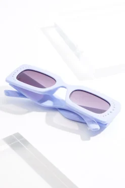 Cato Rhinestone Trim Blue Sunglasses> Sunglasses