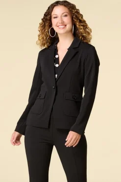Cato Ribbed Front Pocket Blazer> Suiting|Jackets & Vests