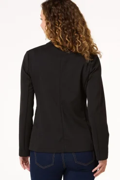 Cato Ribbed Front Pocket Blazer><noscript><img width=
